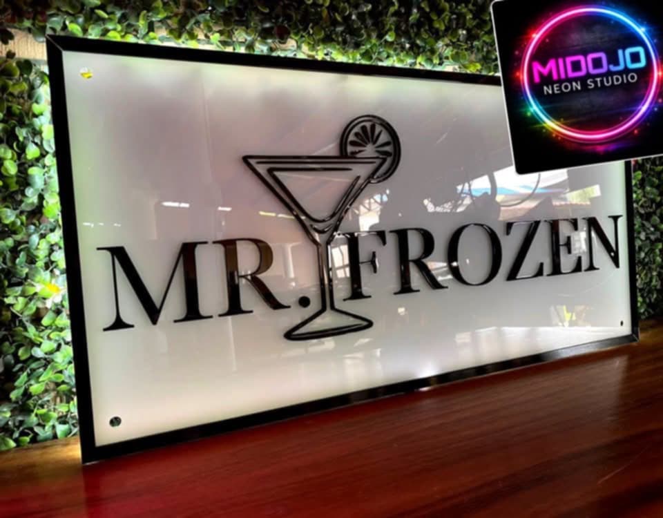 Letrero Acrílico Iluminado